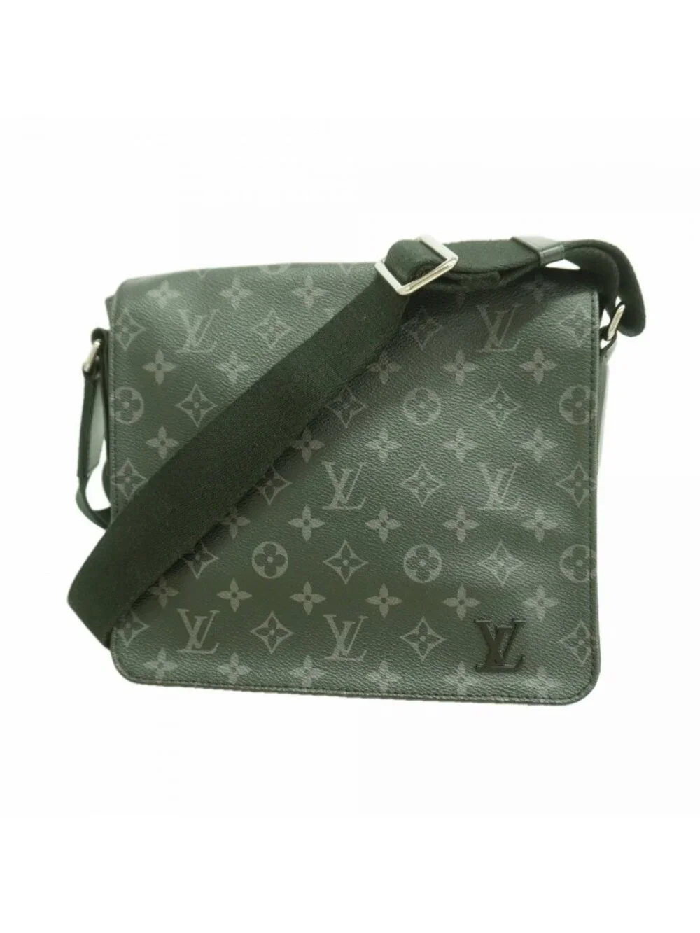 Louis Vuitton Shoulder Bag Monogram Eclipse District PM Black